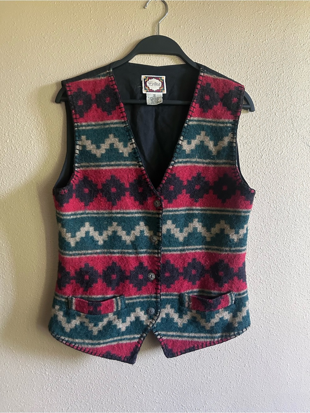 Vintage-Inspired Southwestern Wool Vest
